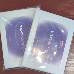 2, 2 Pack FluffCo King Pillow Cases